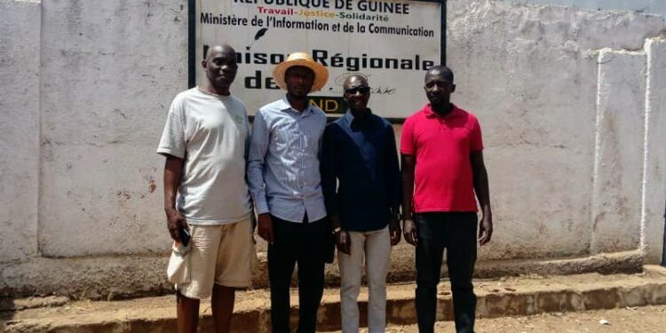 SPPG/Kindia : Le général Pendessa fait une visite guidée dans les locaux de la maison de la presse régionale