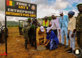 Armée : Pose de la Première pierre du Prytanée militaire de Guinée à Kindia