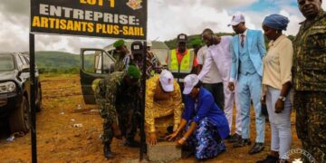 Armée : Pose de la Première pierre du Prytanée militaire de Guinée à Kindia
