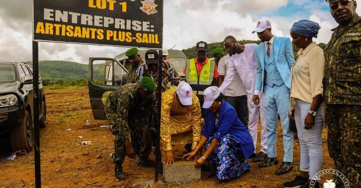 Armée : Pose de la Première pierre du Prytanée militaire de Guinée à Kindia