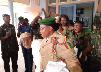 La fête de l&rsquo;armée guinéenne : La Directrice Générale de la pension militaire bénéficie la confiance du président Mamady au grade de Général