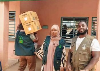 Une première à Dalaba : L&rsquo;Agence PCG de Mamou assure la distribution des produit de santé à la DPS !