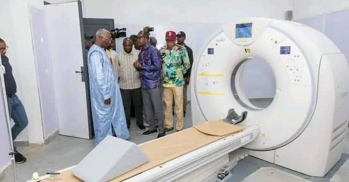 Guinée/Santé : Le premier ministre Bah Oury sur le chantier de la Caisse Nationale de Sécurité Sociale de Kankan