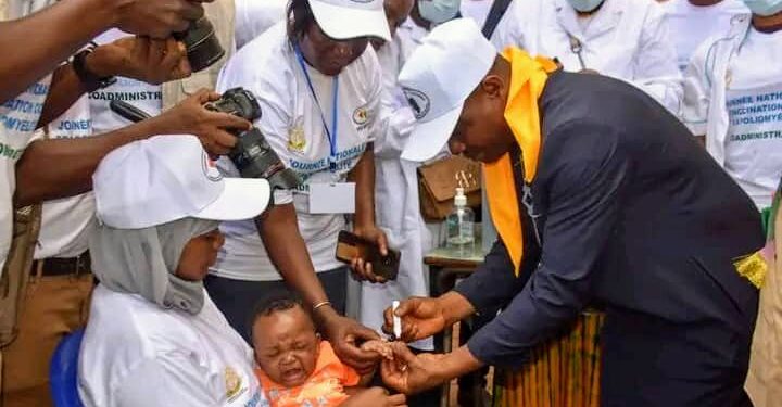 Boké : Le 1er tour de la campagne de vaccination contre la poliomyélite pour l’année 2025 lancé