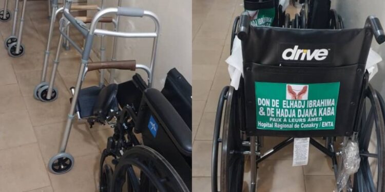 Guinée : Don de matériels au service de diabétologie de l’hôpital régional de Conakry