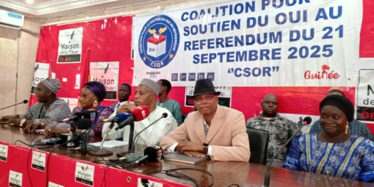 Référendum du 21 septembre 2025: la « CSOR » demandent à la population guinéenne de  voter « OUI »