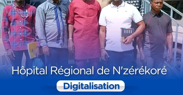 Guinée / N’Zérékoré : Le Ministère de la Santé en mission pour impulser la digitalisation des structures hospitalières