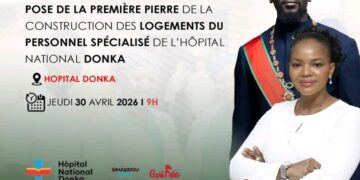 🇬🇳Hôpital National Donka : Pose de la première pierre des logements pour le personnel spécialisé