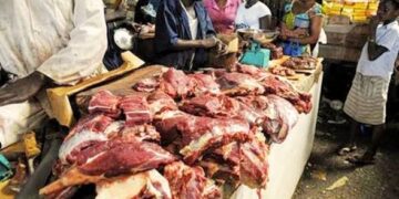🇬🇳Santé publique : Viande avariée saisie sur le marché de Labé