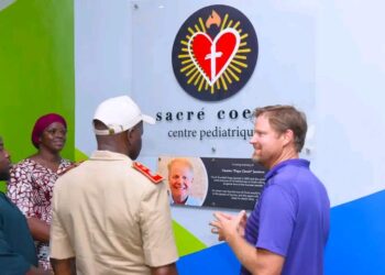 🇬🇳Yorokoguiya : Visite officielle au Centre pédiatrique Sacré‑Cœur