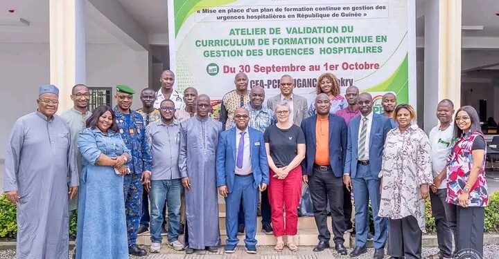 🇬🇳Conakry : Validation du programme de formation continue en urgences hospitalières